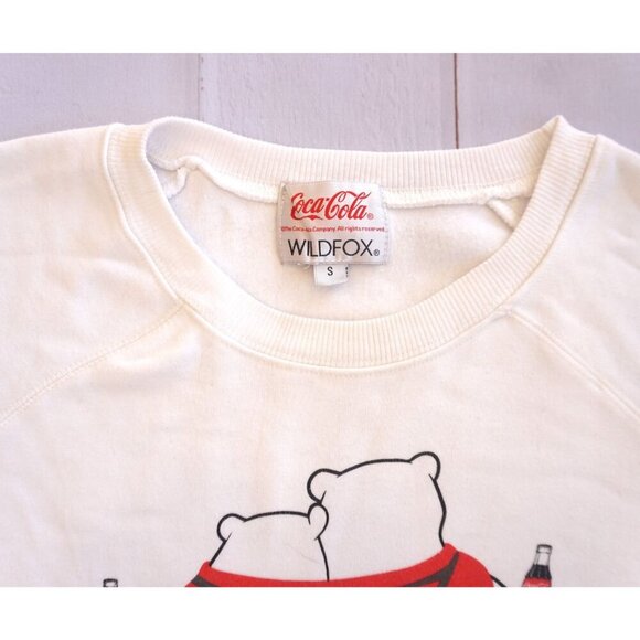 Wildfox Vanilla Coca-Cola “Polar Friends” Crewneck Sweatshirt - Size S - Picture 3 of 9
